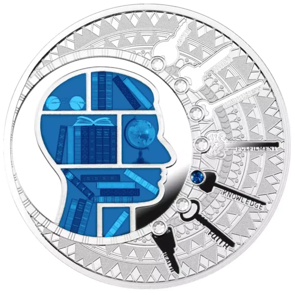 2023 17.5g Cameroon Key of Knowledge .999 Silver Coin