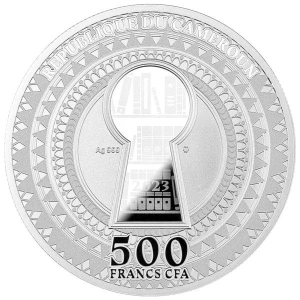 2023 17.5g Cameroon Key of Knowledge .999 Silver Coin