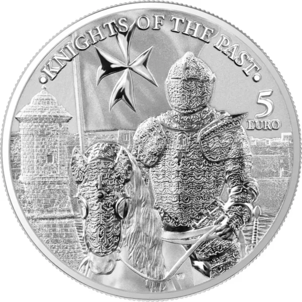 2023 1oz Malta Knights of The Past .9999 Silver BU Coin