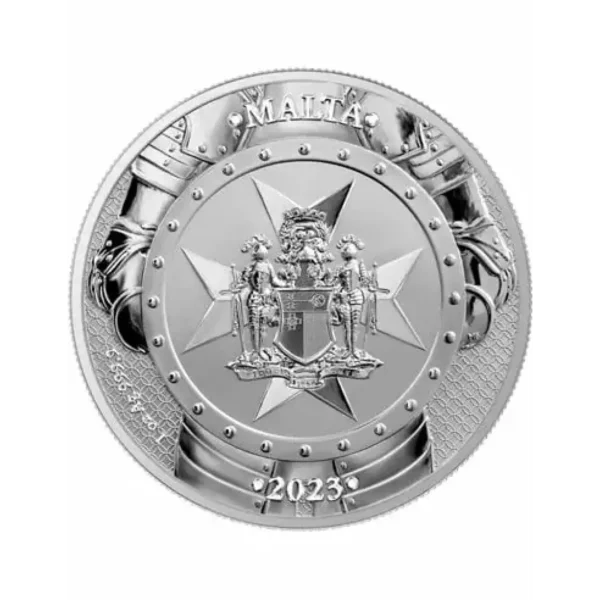 2023 1oz Malta Knights of The Past .9999 Silver BU Coin