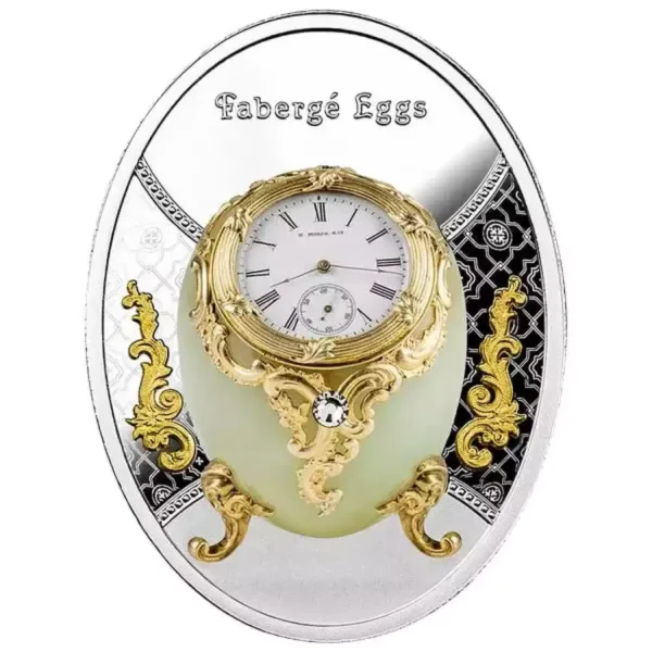 2023 16.81g Niue Faberge Egg Watch .999 Silver Coin