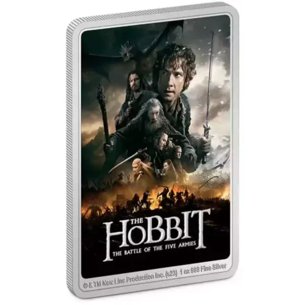 2023 1oz Niue The Hobbit: Battle of Five Armies Poster .999 Silver Coin