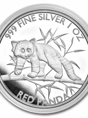 2023 1oz Republic of Chad Red Panda .999 Silver Coin