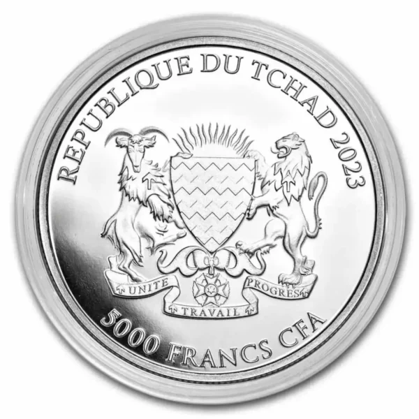 2023 1oz Republic of Chad Red Panda .999 Silver Coin
