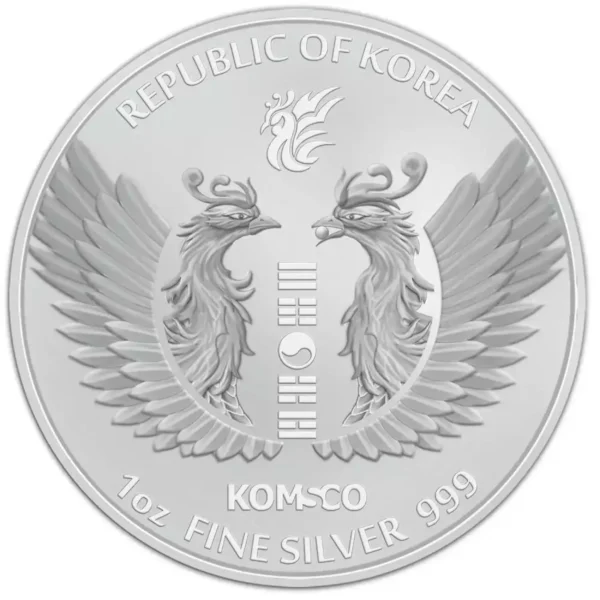 2023 1oz South Korea .9999 Silver Phoenix BU Medal