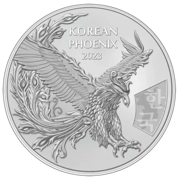2023 1oz South Korea .9999 Silver Phoenix BU Medal