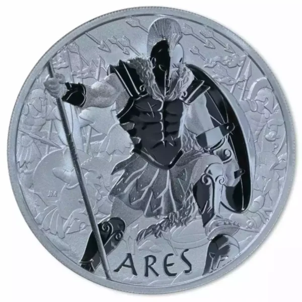 2023 Tuvalu 1oz Gods of Olympus "Ares" .9999 Silver Coin