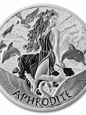 2022 Tuvalu 1oz Gods of Olympus "Aphrodite" .9999 Silver Coin