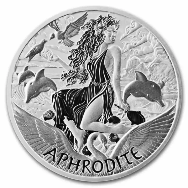 2022 Tuvalu 1oz Gods of Olympus "Aphrodite" .9999 Silver Coin