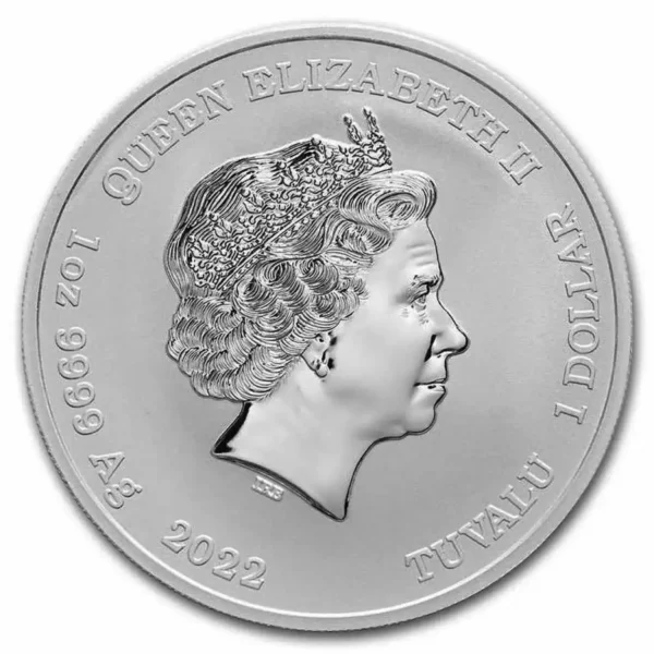 2022 Tuvalu 1oz Gods of Olympus "Aphrodite" .9999 Silver Coin