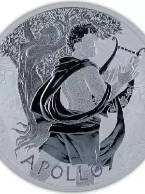 2023 Tuvalu 1oz Gods of Olympus "Apollo" .9999 Silver Coin