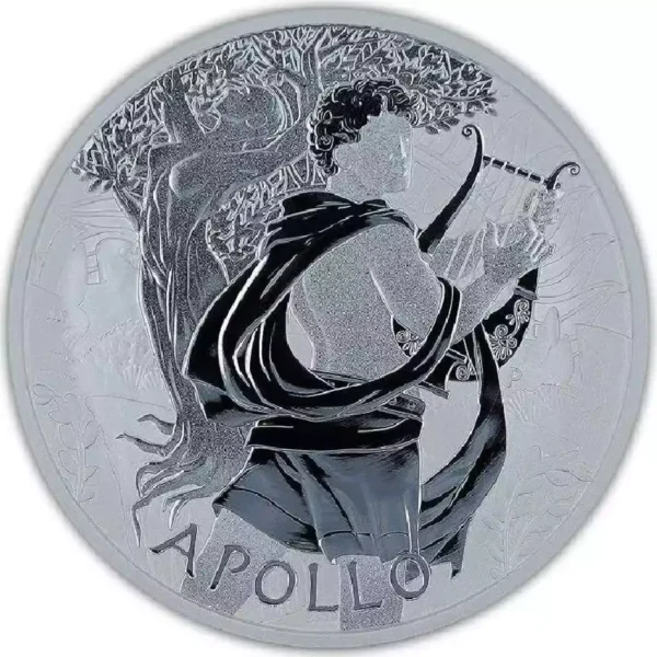 2023 Tuvalu 1oz Gods of Olympus "Apollo" .9999 Silver Coin