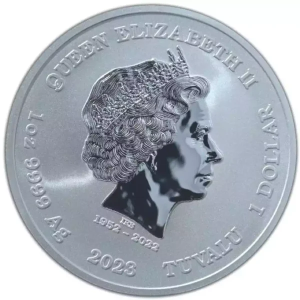 2023 Tuvalu 1oz Gods of Olympus "Apollo" .9999 Silver Coin