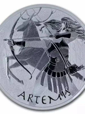 2023 Tuvalu 1oz Gods of Olympus "Artemis" .9999 Silver Coin