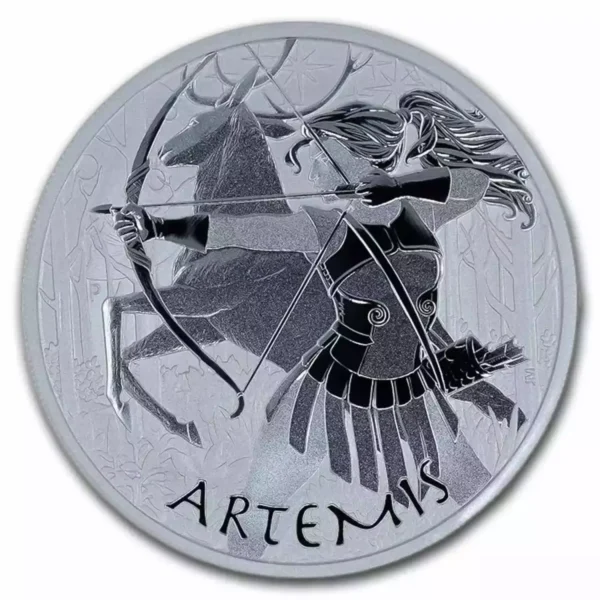 2023 Tuvalu 1oz Gods of Olympus "Artemis" .9999 Silver Coin