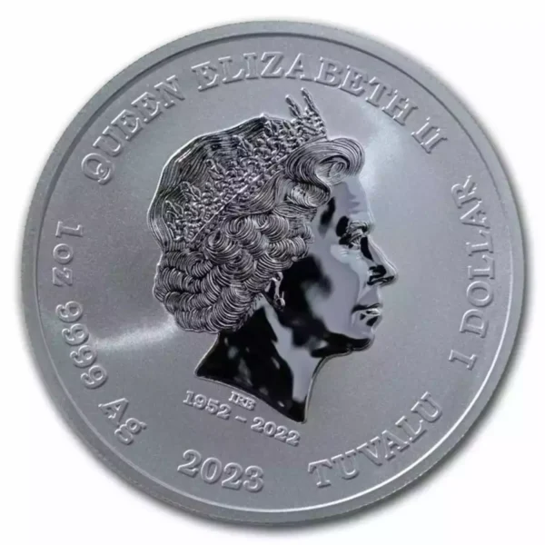 2023 Tuvalu 1oz Gods of Olympus "Artemis" .9999 Silver Coin