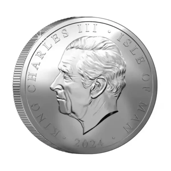2024 1/2 oz The Isle of Man The Noble .999 Silver BU Coin