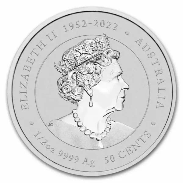 2024 1/2oz Australia Perth Mint Lunar Series III Red Dragon .9999 Silver Colorized BU Coin