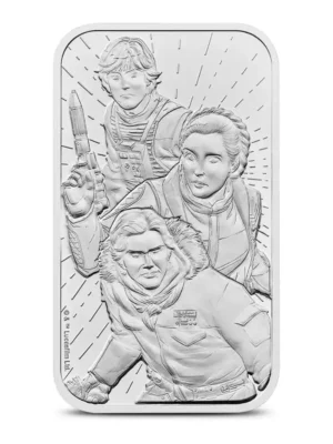 2024 1oz Royal Mint Star Wars: Light Side .9999 Silver BU Bar