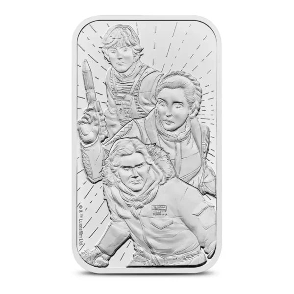 2024 1oz Royal Mint Star Wars: Light Side .9999 Silver BU Bar