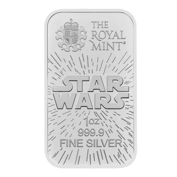 2024 1oz Royal Mint Star Wars: Light Side .9999 Silver BU Bar