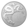 2024 1 oz Royal Australian Mint Lunar Series Year of the Dragon .999 Silver BU Coin