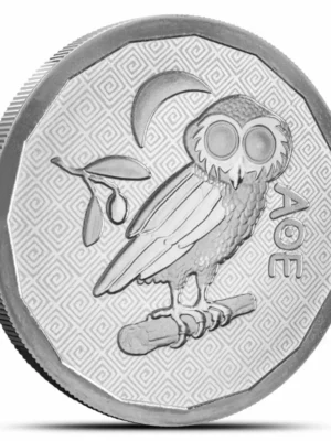 2024 1 oz St. Helena Athena Owl .999 Silver BU Coin