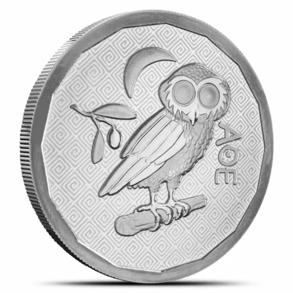 2024 1 oz St. Helena Athena Owl .999 Silver BU Coin