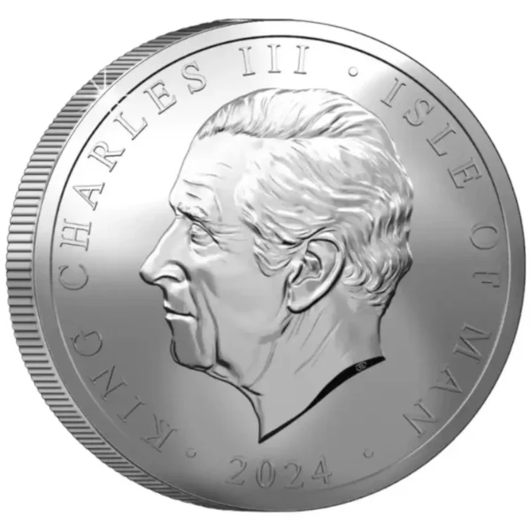 2024 1 oz The Isle of Man Angel .999 Silver BU Coin