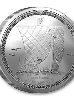 2024 1 oz The Isle of Man Noble .999 Silver BU Coin