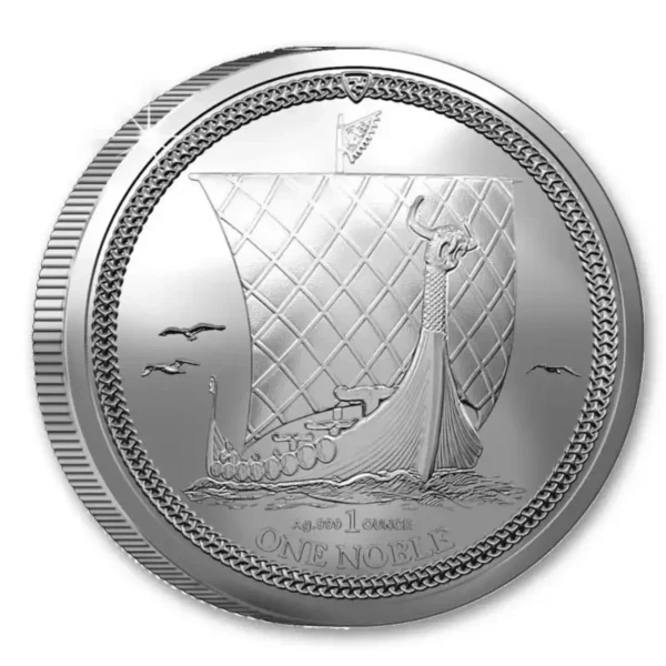 2024 1 oz The Isle of Man Noble .999 Silver BU Coin