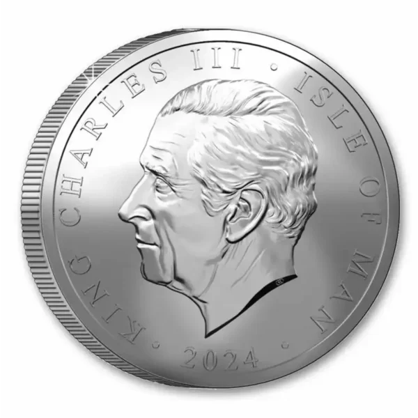 2024 1 oz The Isle of Man Noble .999 Silver BU Coin