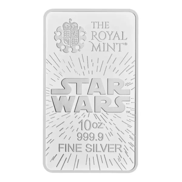 2024 10oz Royal Mint Star Wars: Light Side .9999 Silver BU Bar