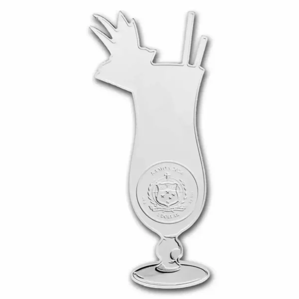 2024 10g Samoa Pina Colada Shaped .999 Silver Coin