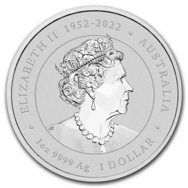 2024 1oz Australia Lunar Dragon BU Colorized .9999 Silver Coin