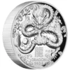 2024 1oz Australian Lunar Series III Year of the Dragon .9999 Silver Proof High Relief Coin