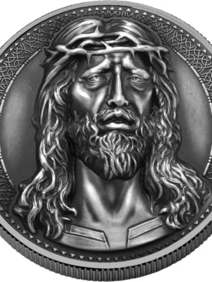2024 1oz Cameroon Jesus with Crown of Thorns .999 Silver Coin