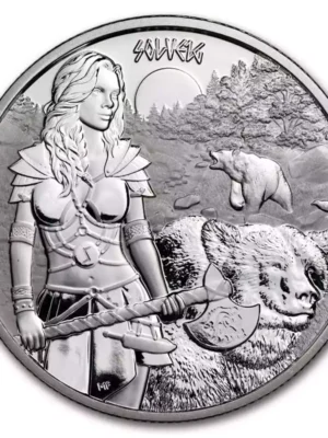 2024 1oz Germania Valkyries Solveig .9999 Silver Coin