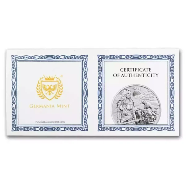 2024 1oz Germania Valkyries Solveig .9999 Silver Coin