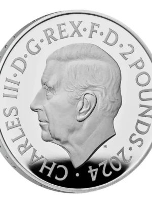 2024 1oz Great Britain The Royal Tudor Beasts - The Seymour Unicorn .999 Silver Proof Coin