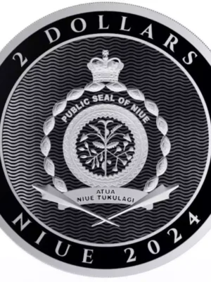 2024 1oz Niue Hibernia 9999 Silver BU Coin