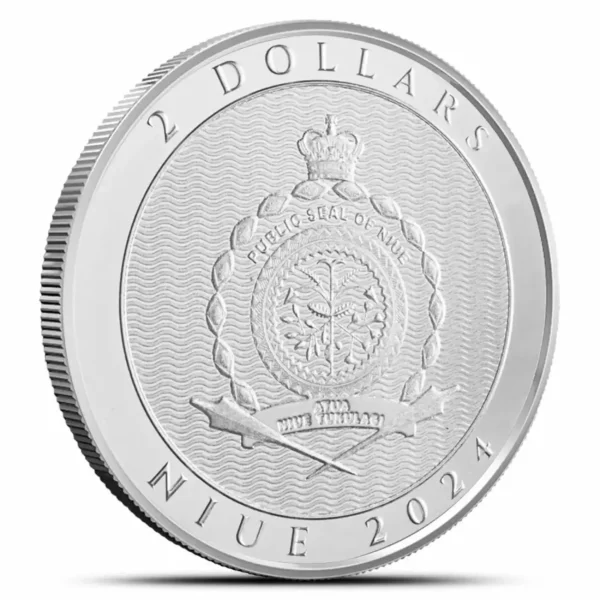 2024 1oz Niue Hibernia 9999 Silver BU Coin