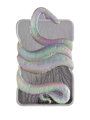 2024 1oz Niue PAMP Nature’s Grip - Green Anaconda .9999 Silver Shaped Coin Bar