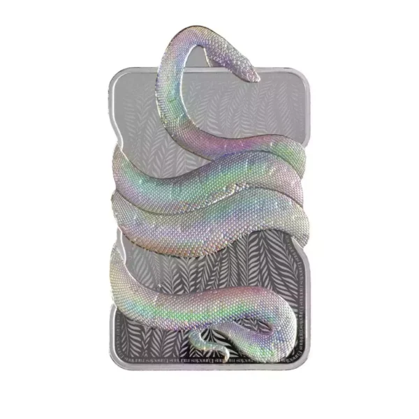 2024 1oz Niue PAMP Nature’s Grip - Green Anaconda .9999 Silver Shaped Coin Bar