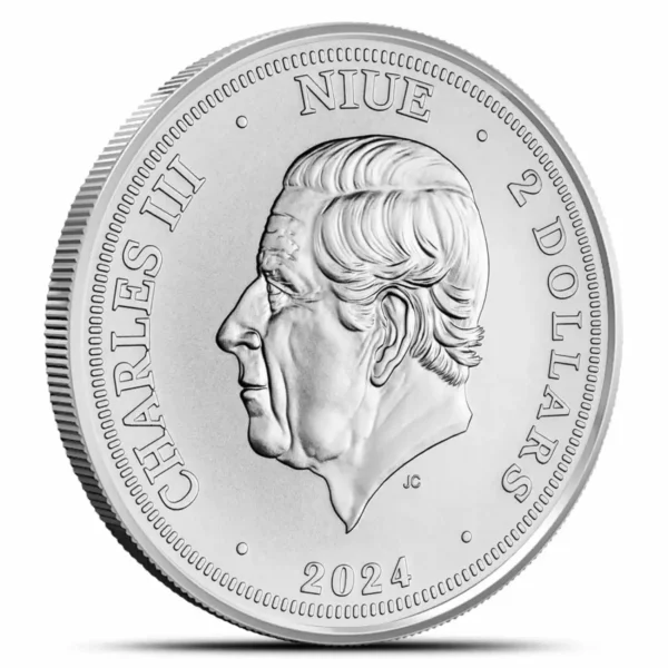 2024 1oz Niue Slovak Eagle BU .999 Silver Coin