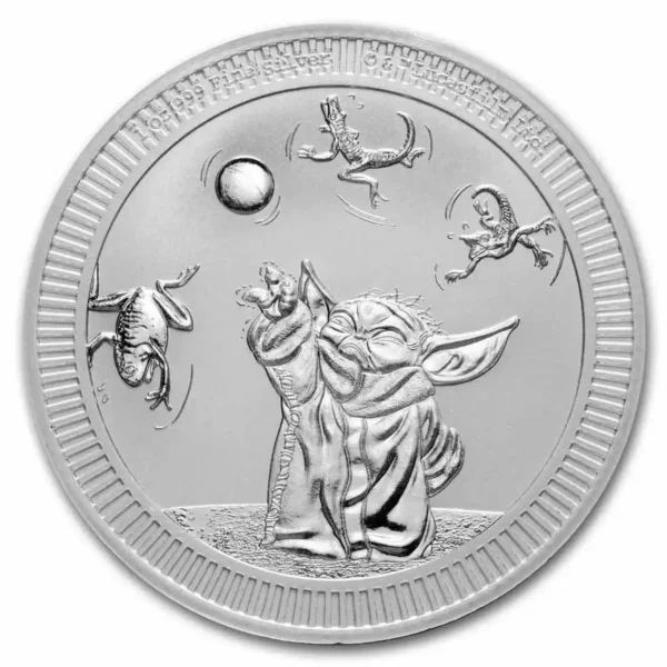 2024 1oz Niue Star Wars Grogu " Baby Yoda " .999 Silver Coin