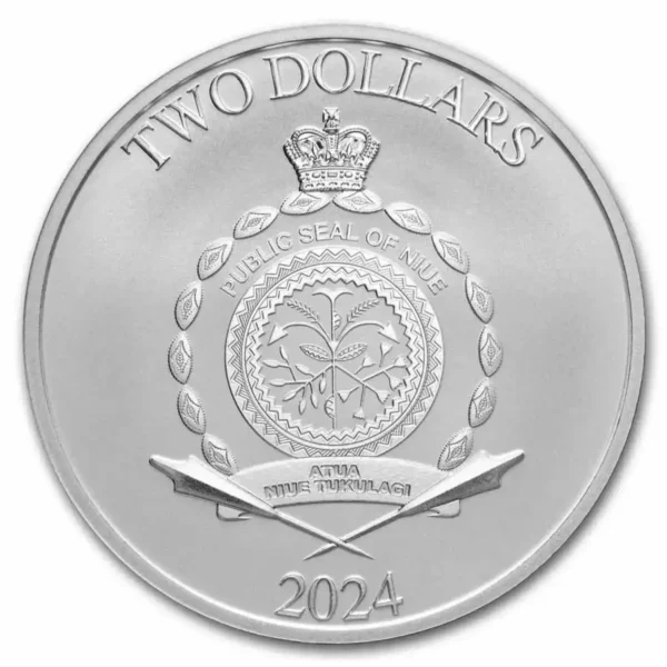 2024 1oz Niue Star Wars Grogu " Baby Yoda " .999 Silver Coin