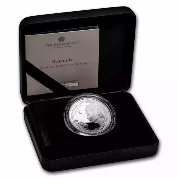 2024 1oz Royal Mint Britannia Proof .999 Silver Coin