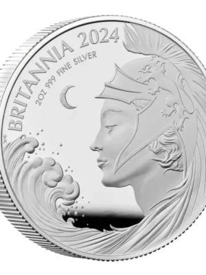 2024 2oz Royal Mint Britannia Proof .999 Silver Coin