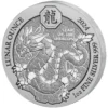 2024 1oz Rwanda .999 Silver Lunar Year of the Dragon BU Coin